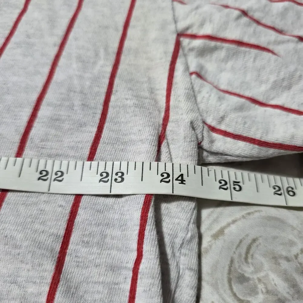 Vintage Indiana Hoosiers Baseball Jersey Shirt Boxy Pinstripe IU NCAA USA